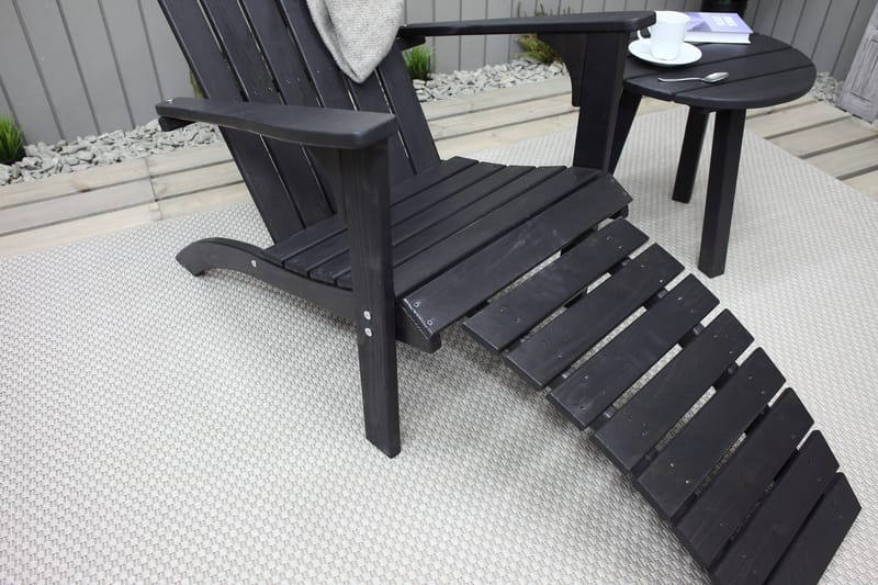 Rolston Däckstol - Kaffesvart - Utemöbler - Utestol & trädgårdsstol - Solstolar - Däckstol