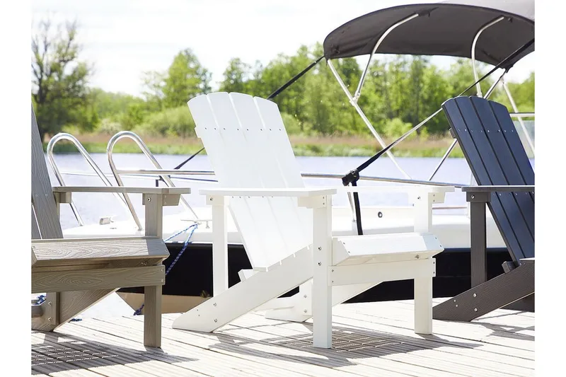 Sjurby Däckstol - Vit - Utemöbler - Utestol & trädgårdsstol - Solstolar - Däckstol