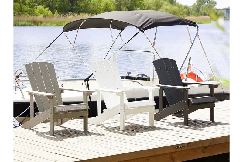 Sjurby Däckstol - Vit - Utemöbler - Utestol & trädgårdsstol - Solstolar - Däckstol