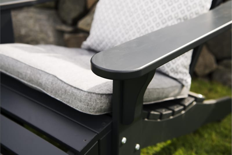 Tennessee Däckstol med Fotstöd 2-pack Orkangrå - Hillerstorp - Utemöbler - Utestol & trädgårdsstol - Solstolar - Däckstol