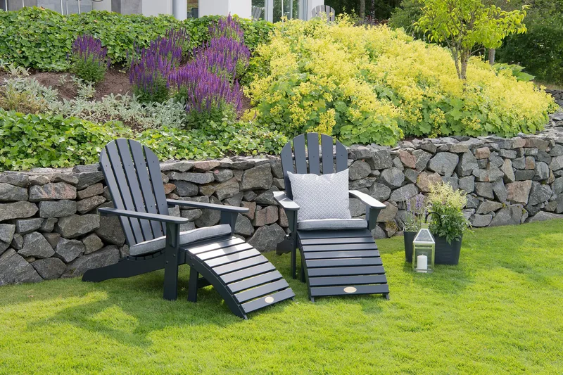 Tennessee Däckstol med Fotstöd Orkangrå - Hillerstorp - Utemöbler - Utestol & trädgårdsstol - Solstolar - Däckstol