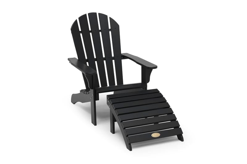 Tennessee Däckstol med Fotstöd Orkangrå, Hillerstorp