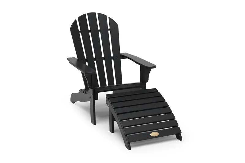 Tennessee Däckstol med Fotstöd Orkangrå, Hillerstorp