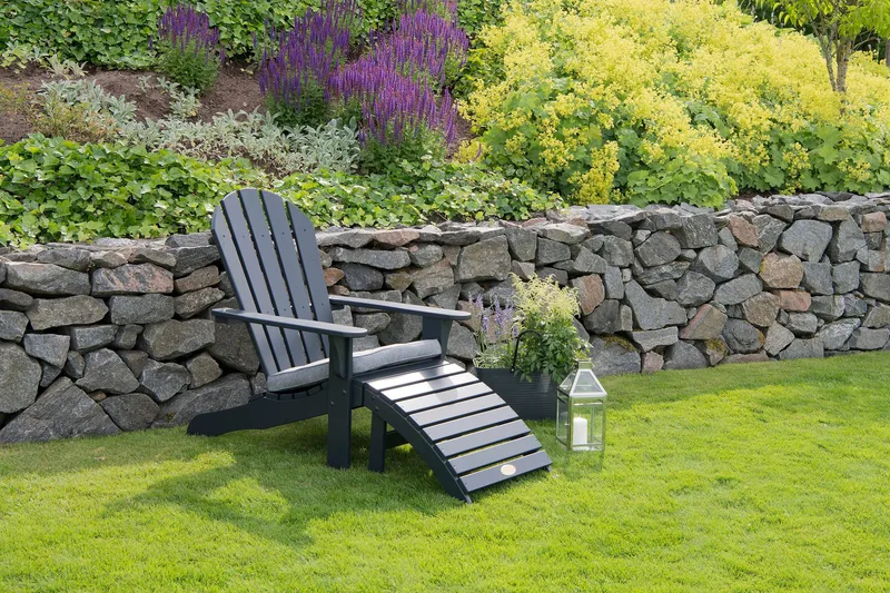 Tennessee Däckstol med Fotstöd Orkangrå - Hillerstorp - Utemöbler - Utestol & trädgårdsstol - Solstolar - Däckstol