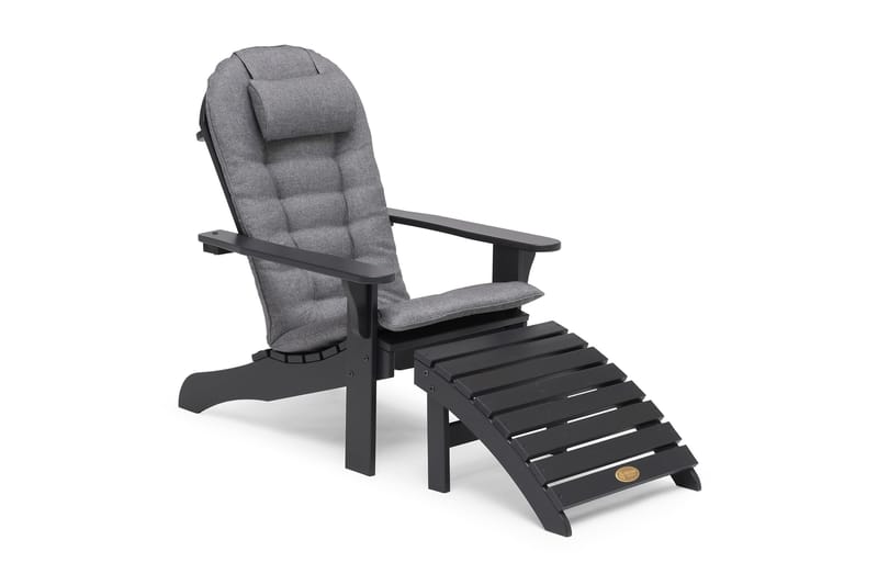 Tennessee Däckstol med Fotstöd Orkangrå - Hillerstorp - Utemöbler - Utestol & trädgårdsstol - Solstolar - Däckstol