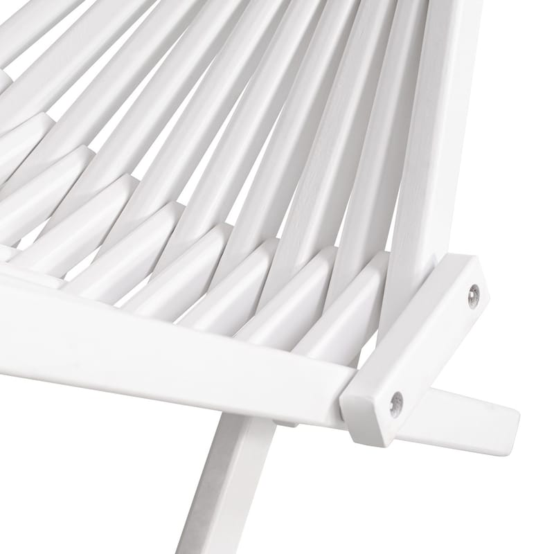 Däckstol vit med nackkudde - vit - Utemöbler - Utestol & trädgårdsstol - Solstolar - Däckstol