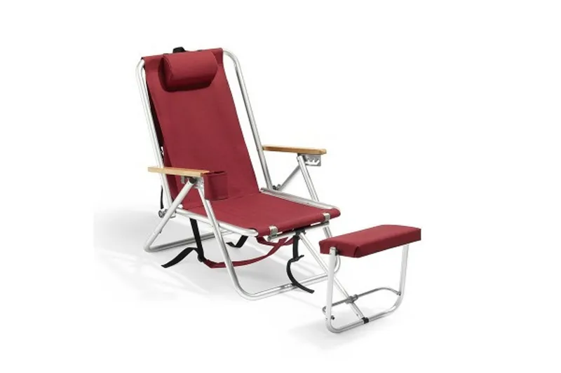 Friluftsstol Fritab ROXY original - Bordeaux - Utemöbler - Utestol & trädgårdsstol - Solstolar - Strandstol