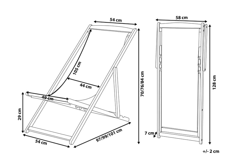 Gjengene Solstol - Brun - Utemöbler - Utestol & trädgårdsstol - Solstolar