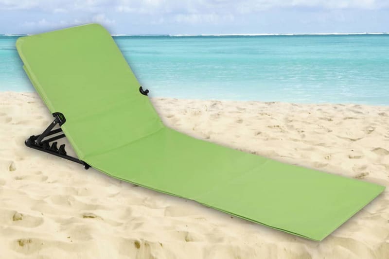 HI Hopfällbar strandmatta PVC grön - Grön - Solstolar