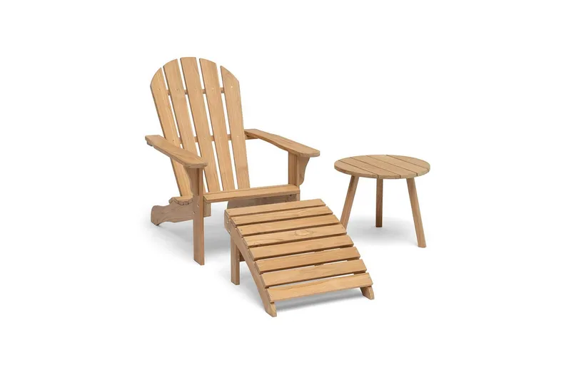 Hillerstorp Tennessee Däckstol Teak - Natur - Utemöbler - Utestol & trädgårdsstol - Solstolar - Däckstol