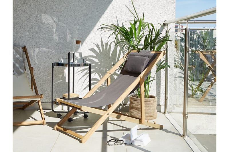 Oykel Solstol - Mörkgrå - Utemöbler - Utestol & trädgårdsstol - Solstolar