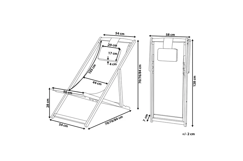 Oykel Solstol - Mörkgrå - Utemöbler - Utestol & trädgårdsstol - Solstolar