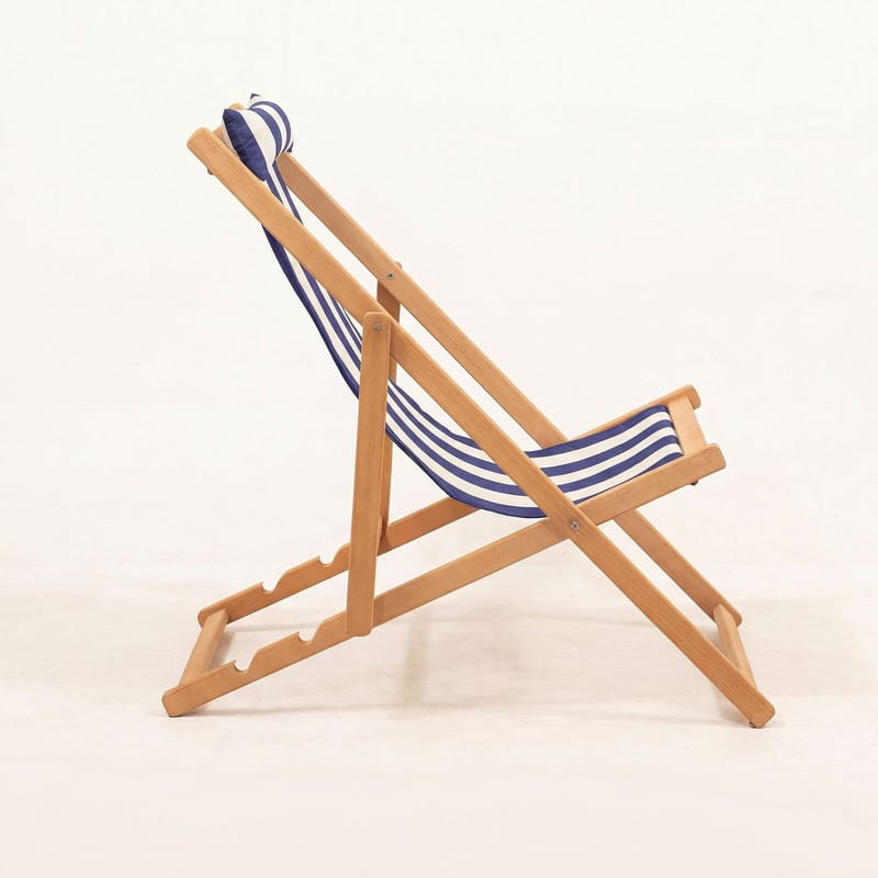 Romira Solsäng utomhus - Blå och vit - Utemöbler - Utestol & trädgårdsstol - Solstolar - Däckstol