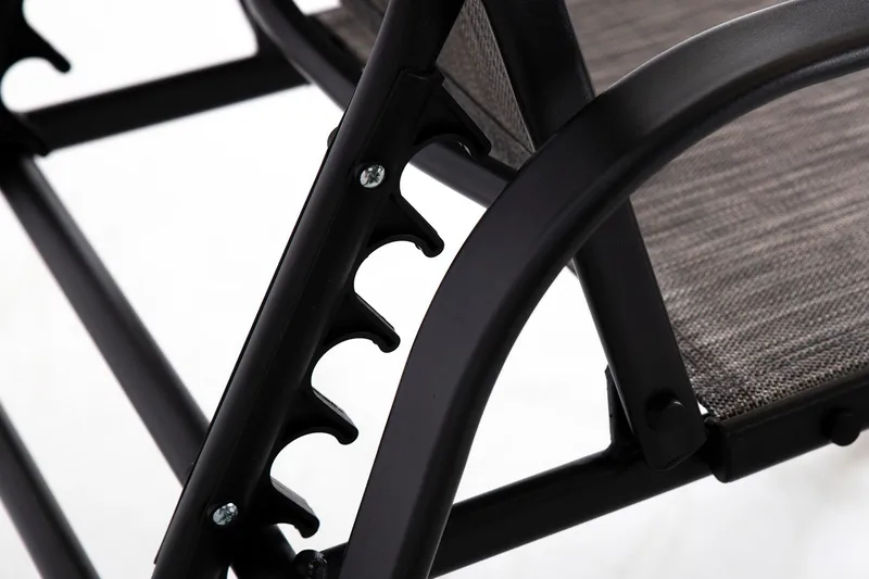 Set DAKOTA bord 2 stolar och 2 fotpallar - Utemöbler - Utestol & trädgårdsstol - Solstolar