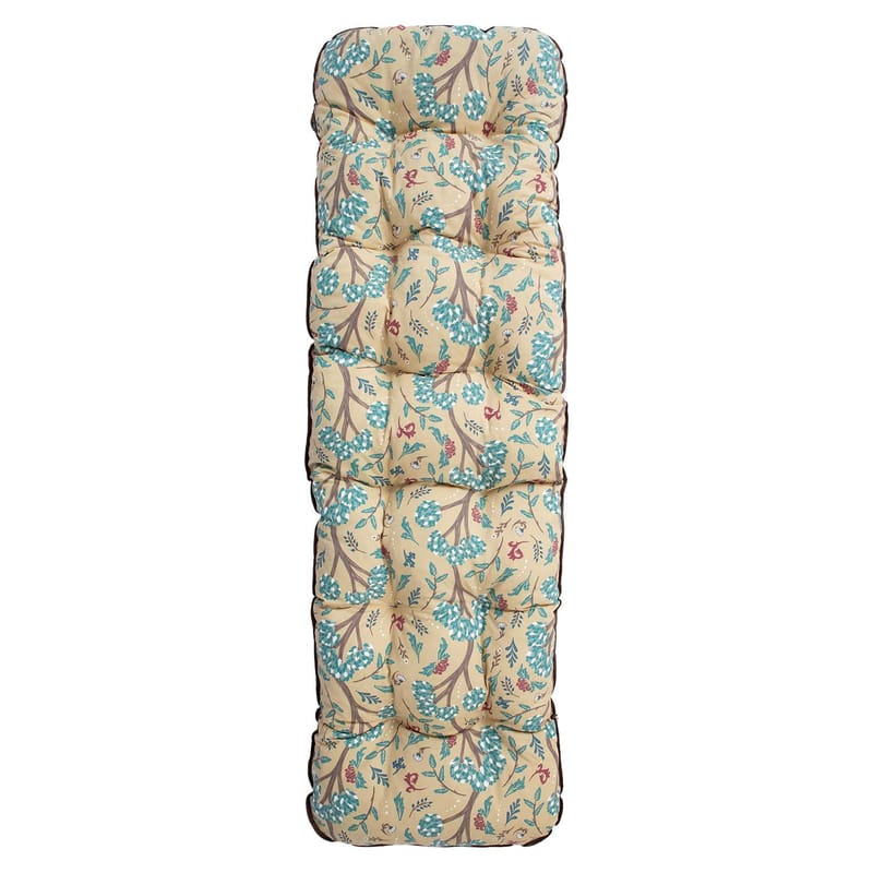 Solstol Baden-Baden Beige blommig dyna - grön med beige blommig dyna - Utemöbler - Utestol & trädgårdsstol - Solstolar - Baden baden stol