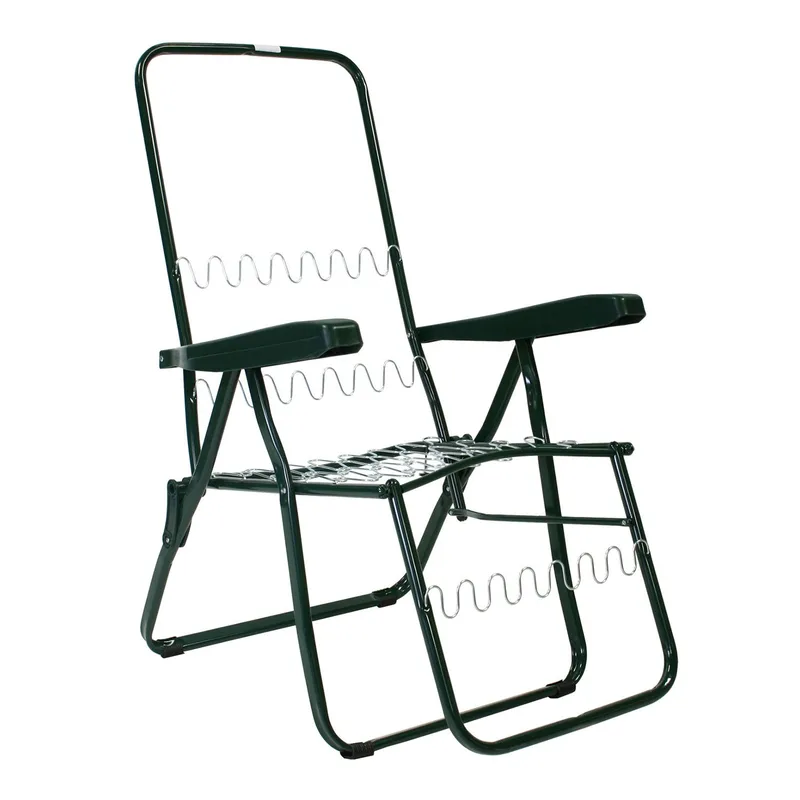 Solstol Baden-Baden - grön med blommande blommig dyna - Utemöbler - Utestol & trädgårdsstol - Solstolar - Baden baden stol