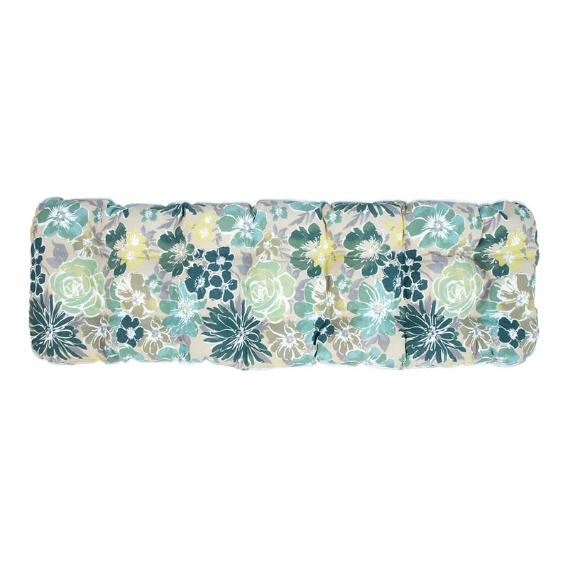 Solstol Baden-Baden - grön med ljus blommig dyna - Utemöbler - Utestol & trädgårdsstol - Solstolar - Baden baden stol