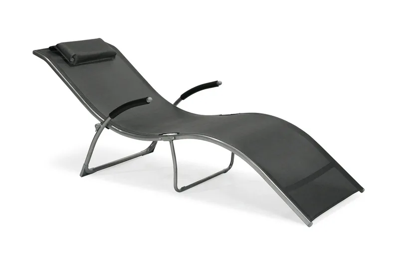 Solstol Batya 173x63x65 cm Grå Stålram, undefined