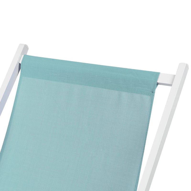 Solstol Locri Ii - Blå, Vit - Utemöbler - Utestol & trädgårdsstol - Solstolar