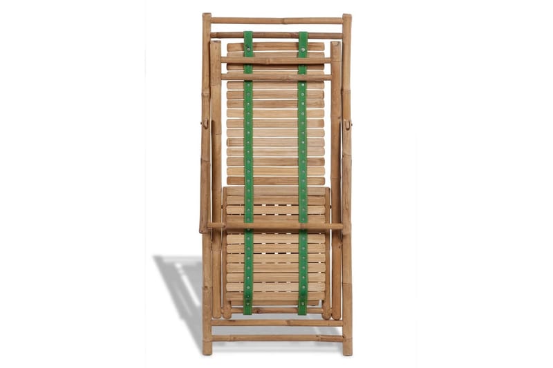 Solstol med fotstöd bambu - Brun - Solstolar