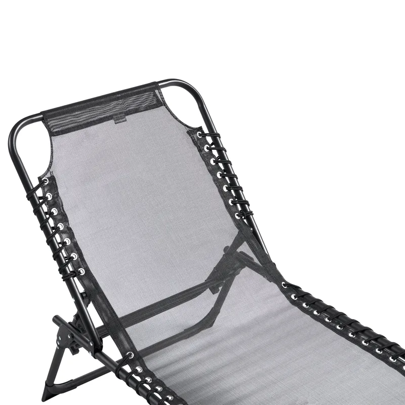 Solstol utomhus Ambato Fällbar - Svart - Utemöbler - Utestol & trädgårdsstol - Solsäng & Solvagnar