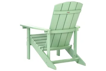 Trädgårdsstol Adirondack - Grön, 75x88x88 cm - Utemöbler - Utestol & trädgårdsstol - Solstolar - Däckstol