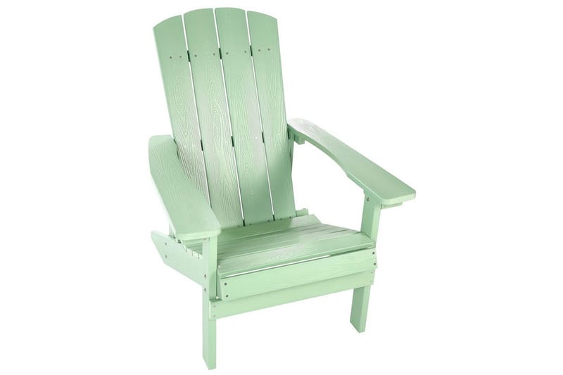 Trädgårdsstol Adirondack - Grön, 75x88x88 cm - Utemöbler - Utestol & trädgårdsstol - Solstolar - Däckstol