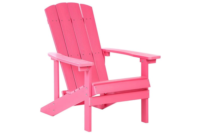 Trädgårdsstol Adirondack - Rosa, 75x88x88 cm - Utemöbler - Utestol & trädgårdsstol - Solstolar - Däckstol
