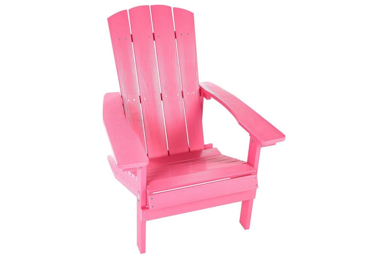 Trädgårdsstol Adirondack - Rosa, 75x88x88 cm - Utemöbler - Utestol & trädgårdsstol - Solstolar - Däckstol