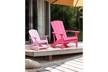 Trädgårdsstol Adirondack - Rosa, 75x88x88 cm - Utemöbler - Utestol & trädgårdsstol - Solstolar - Däckstol