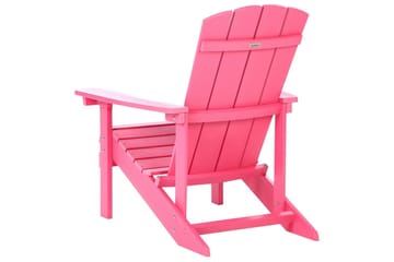 Trädgårdsstol Adirondack - Rosa, 75x88x88 cm - Utemöbler - Utestol & trädgårdsstol - Solstolar - Däckstol