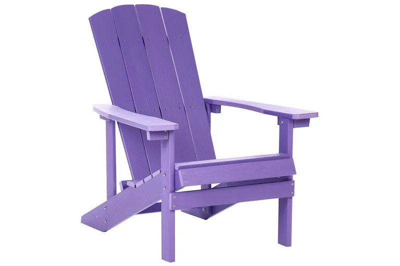 Trädgårdsstol Adirondack - Violett, 75x88x88 cm - Utemöbler - Utestol & trädgårdsstol - Solstolar - Däckstol