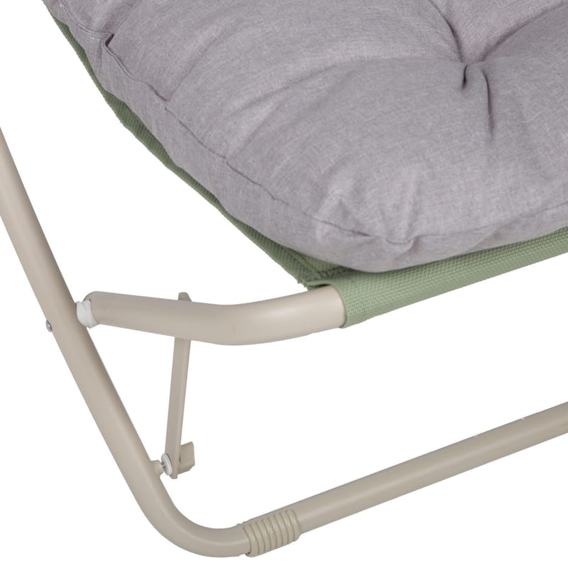 Vilostol Piper med canopy - Beige - Utemöbler - Utestol & trädgårdsstol - Solstolar - Strandstol