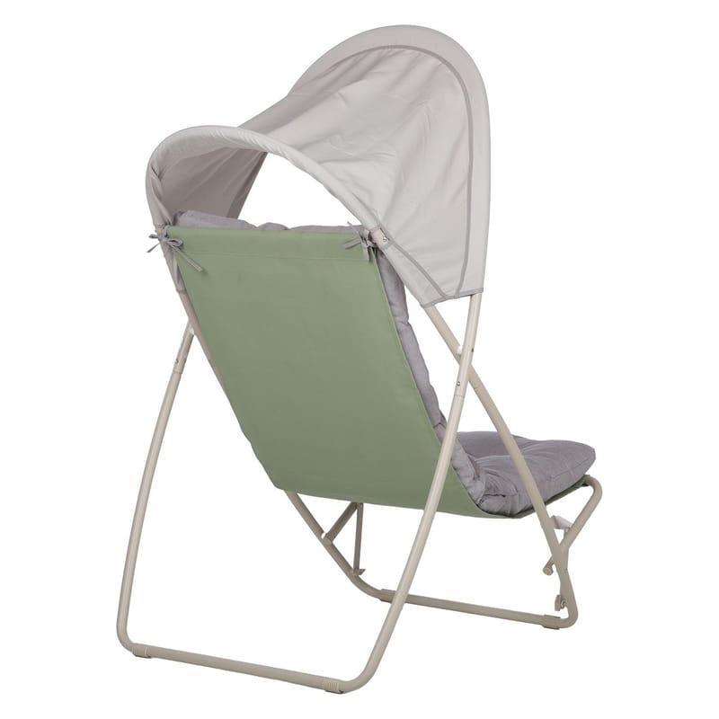 Vilostol Piper med canopy - Beige - Utemöbler - Utestol & trädgårdsstol - Solstolar - Strandstol
