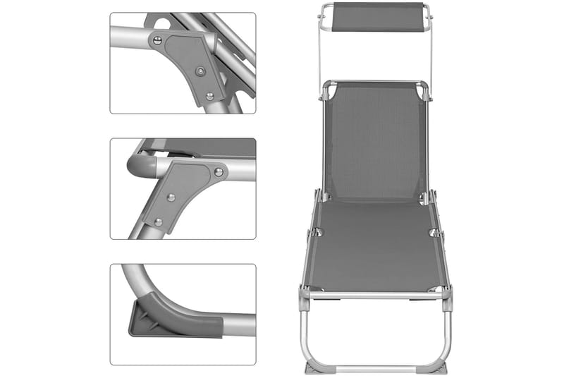 SONGMICS Solstol 193 cm - Songmics - Utemöbler - Utestol & trädgårdsstol - Solstolar