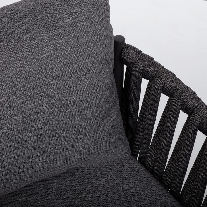 Stol Bristol 63x62x73 cm - Grå - Utemöbler - Utestol & trädgårdsstol - Utefåtölj & loungefåtölj