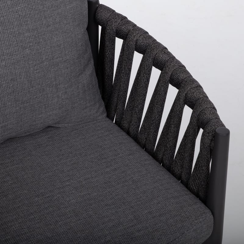 Stol Bristol 63x62x73 cm - Grå - Utemöbler - Utestol & trädgårdsstol - Utefåtölj & loungefåtölj