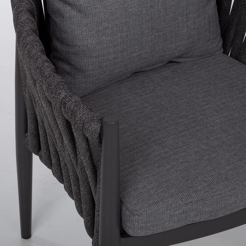 Stol Bristol 63x62x73 cm - Grå - Utemöbler - Utestol & trädgårdsstol - Utefåtölj & loungefåtölj