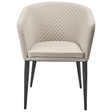 Stol utomhus Curgos - Beige/Svart - Utemöbler - Utestol & trädgårdsstol - Utefåtölj & loungefåtölj