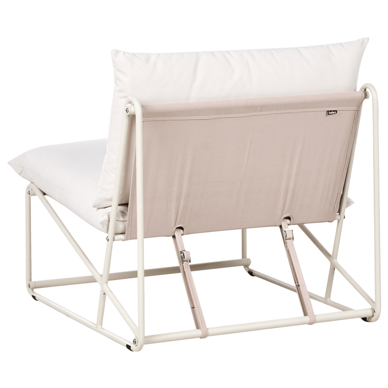 Stol utomhus med Dyna Pico Stål - Ljusbeige - Utemöbler - Utestol & trädgårdsstol - Utefåtölj & loungefåtölj