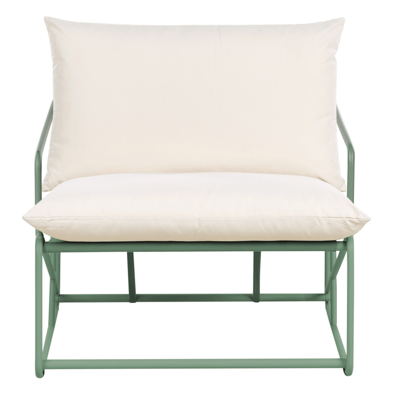 Stol utomhus med Dyna Ponte - Grön/Beige - Utemöbler - Utestol & trädgårdsstol - Utefåtölj & loungefåtölj