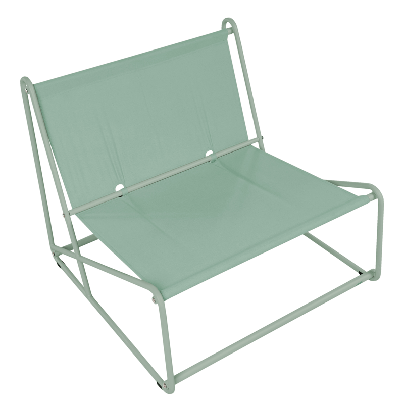 Stol utomhus med Dyna Pico Stål - Grön/Beige - Utemöbler - Utestol & trädgårdsstol - Utefåtölj & loungefåtölj