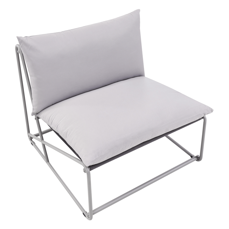 Stol utomhus med Dyna Pico Stål - Grå - Utemöbler - Utestol & trädgårdsstol - Utefåtölj & loungefåtölj