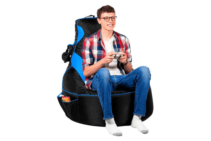Sufian Sittsäck Utomhus 90 cm - Blå/Svart - Utemöbler - Utestol & trädgårdsstol - Sittsäckar utomhus