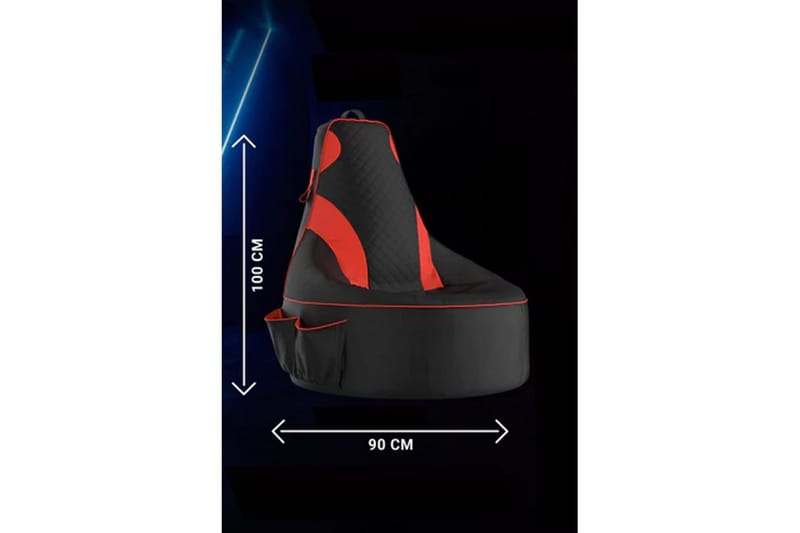Sufian Sittsäck Utomhus 90 cm - Red/Svart - Utemöbler - Utestol & trädgårdsstol - Sittsäckar utomhus