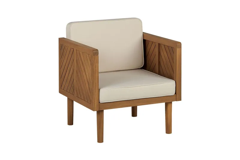 Taviano Utefåtölj, Ljusbrun/Beige