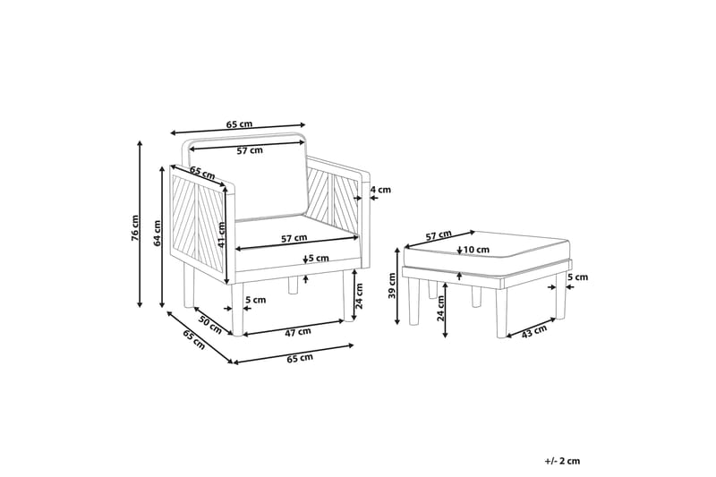Taviano Utefåtölj - Ljusbrun/Beige - Utemöbler - Utestol & trädgårdsstol - Utefåtölj & loungefåtölj