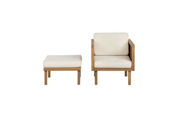 Taviano Utefåtölj - Ljusbrun/Beige - Utemöbler - Utestol & trädgårdsstol - Utefåtölj & loungefåtölj