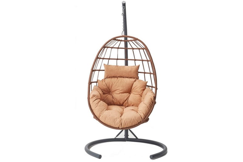 Tavus Hängstol Utomhus 120x120 cm - Cappuccino/Coffee - Utemöbler - Utestol & trädgårdsstol - Hängstol utomhus