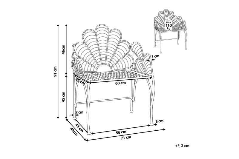 Thorpe Utefåtölj - Svart - Utemöbler - Utestol & trädgårdsstol - Utefåtölj & loungefåtölj